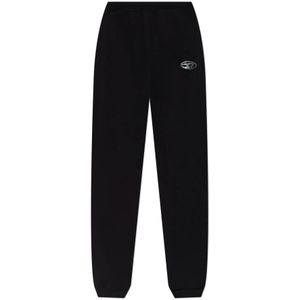 Diesel, Dames, Broeken, Zwart, Maat: L Katoen,