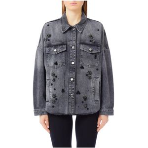 Liu Jo, Dames, Jassen, Zwart, Maat: XS Denim,