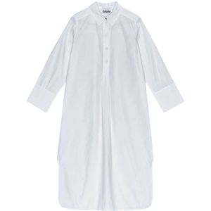 Ganni, Dames, Jurken, Wit, Maat: S Katoen,