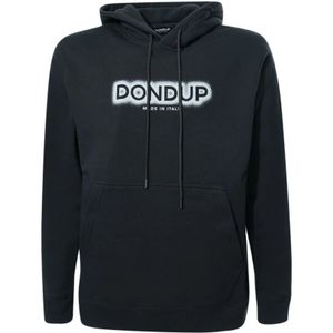 Dondup, Heren, Sweatshirts & Hoodies, Zwart, Maat: S Katoen,