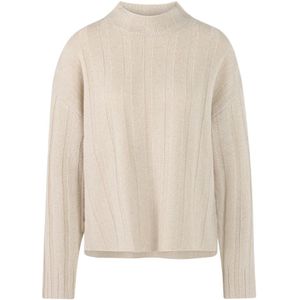 Wollen pullover met opstaande kraag van een mix van wol en kasjmier