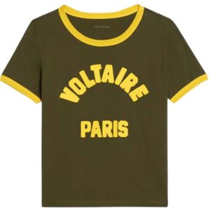 Zadig & Voltaire, Dames, Tops, Groen, Maat: M Katoen,