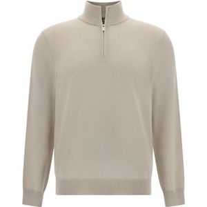 Boggi Milano - Trui - Donkerbeige - Col - Lange Mouw
