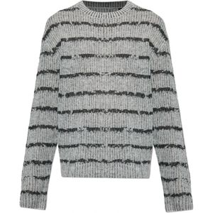 AllSaints, Heren, Truien, Grijs, Maat: S Wol,