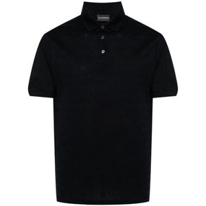 Emporio Armani, Heren, Tops, Zwart, Maat: S Katoen,