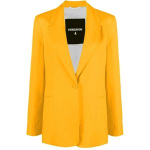 Patrizia Pepe, Dames, Jassen, Oranje, Maat: S Viscose,