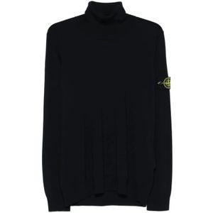 Stone Island, Heren, Truien, Blauw, Maat: 2XL
