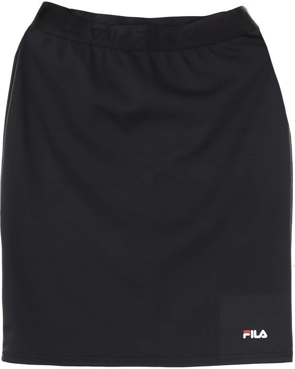 Fila - Schaak - Kokerrok - Zwart - Knielengte - Polyester