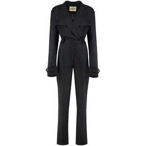 Batakovic Belgrade, Dames, Jumpsuits & Playsuits, Zwart, Maat: M Leer,