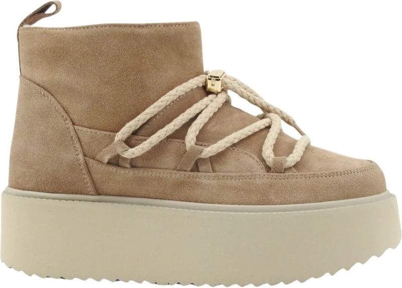 INUIKII - Snowboots - Camel - Warm Gevoerd - Met Plateau