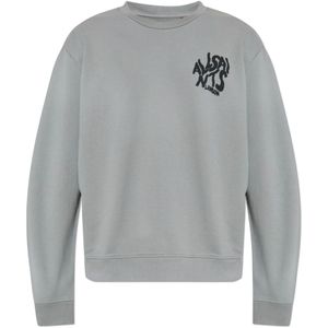 AllSaints, Heren, Sweatshirts & Hoodies, Grijs, Maat: L Katoen,