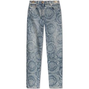 Versace, Dames, Jeans, Blauw, Maat: W24 Katoen,