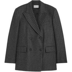 Sportmax, Dames, Jassen, Grijs, Maat: 2XS Wol,