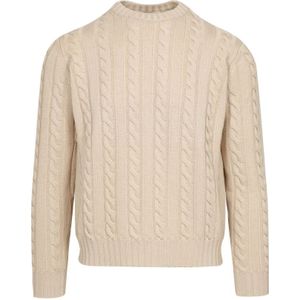 Filippo De Laurentiis, Heren, Truien, Beige, Maat: M Wol,