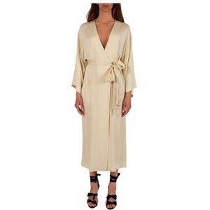 Isabelle Blanche, Dames, Jurken, Beige, Maat: S