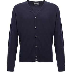John Smedley, Heren, Truien, Blauw, Maat: S Wol,