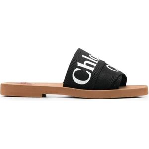 Chloé - Houten Sandaal - Zwart - Dames