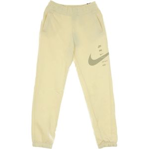 Nike, Dames, Broeken, Beige, Maat: L Fleece,