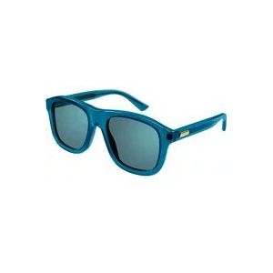 Gucci Mode Zonnebrillen Collectie , Blue , Heren , Maat: 54 MM
