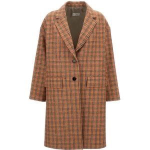 Alberto Biani, Dames, Mantels, Oranje, Maat: S Wol,