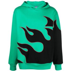 Just Don, Heren, Sweatshirts & Hoodies, Groen, Maat: M Katoen,
