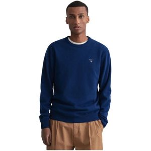 Gant, Heren, Truien, Blauw, Maat: XL Wol,