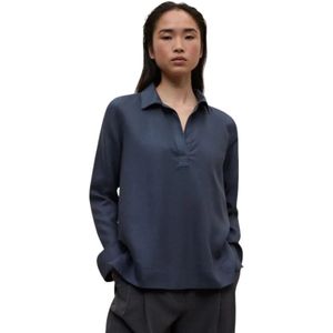 Ecoalf, Dames, Blouses & Shirts, Blauw, Maat: L