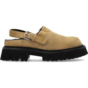 Moschino, Dames, Schoenen, Beige, Maat: 36 EU Suède,