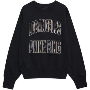 Anine Bing, Dames, Sweatshirts & Hoodies, Zwart, Maat: L