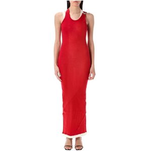 Jean Paul Gaultier, Dames, Jurken, Rood, Maat: S Katoen,