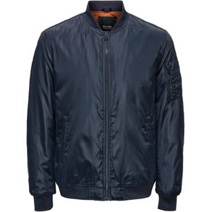 Only & Sons, Heren, Jassen, Blauw, Maat: XS Poliester,