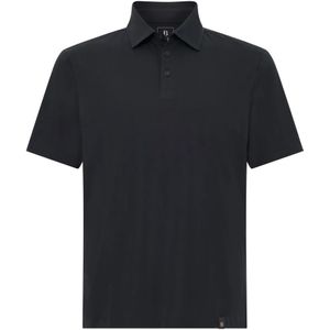 Boggi Milano - Polo Shirt - Zwart - Heren - Van Stretch Supima Katoen