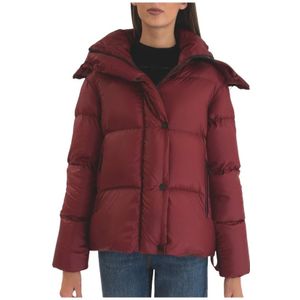 Afterlabel, Dames, Jassen, Rood, Maat: XS Leer,