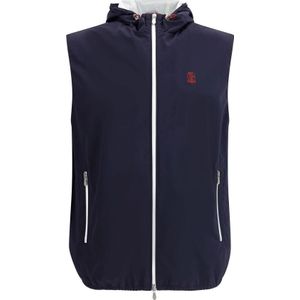 Brunello Cucinelli, Heren, Jassen, Blauw, Maat: L