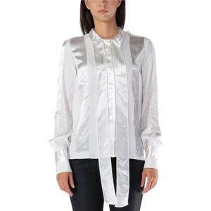 Stella McCartney, Dames, Blouses & Shirts, Wit, Maat: XS Satijn,