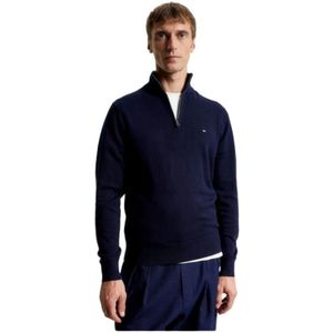 Tommy Hilfiger, Heren, Sweatshirts & Hoodies, Blauw, Maat: M Katoen,