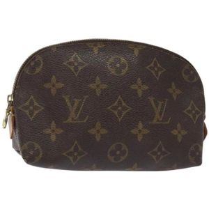 Louis Vuitton Vintage, Dames, Pre-owned, Bruin, Maat: ONE Size Leer,