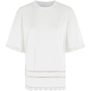 Isabelle Blanche, Dames, Tops, Wit, Maat: XS Katoen,