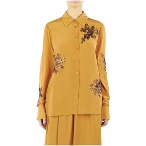 Kaos, Dames, Blouses & Shirts, Geel, Maat: M Zijde,