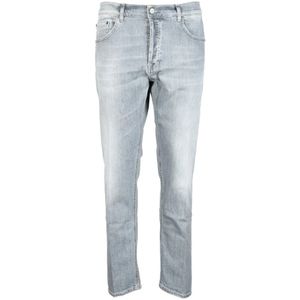 Dondup, Heren, Jeans, Grijs, Maat: W38 Katoen,