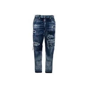 Dsquared2 Slim-fit Heren Denim Jeans , Blue , Heren , Maat: L