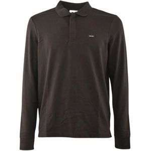 Calvin Klein, Heren, Tops, Zwart, Maat: S Piqué,