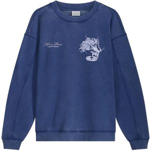 Filling Pieces, Heren, Sweatshirts & Hoodies, Blauw, Maat: L Katoen,