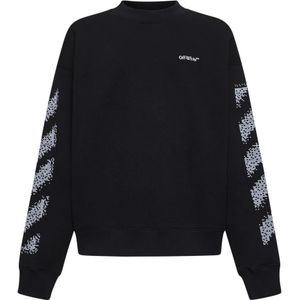 Off White, Heren, Sweatshirts & Hoodies, Zwart, Maat: L Katoen,