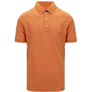 Fay, Heren, Tops, Oranje, Maat: XL Katoen,