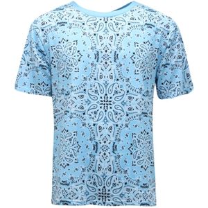 Moschino, Heren, Tops, Blauw, Maat: M