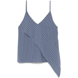 Dondup, Dames, Tops, Blauw, Maat: XS Viscose,