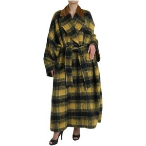 Dolce & Gabbana, Dames, Mantels, Veelkleurig, Maat: XS Wol,