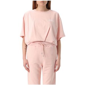 Pinko, Dames, Tops, Roze, Maat: M Katoen,