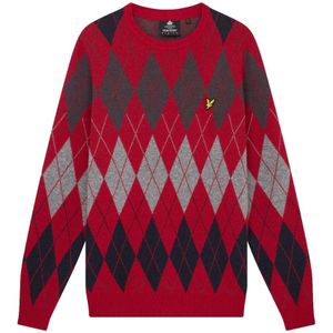 Lyle & Scott, Heren, Truien, Rood, Maat: L Wol,